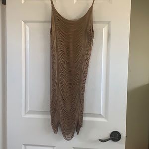 Gold flapper dress